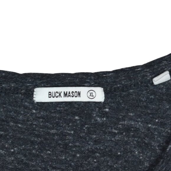 Buck Mason T Shirt Size XL Heathered Charcoal - Picture 3 of 6